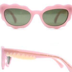 Fashion Brand Company Squiggle Frame Teeth Sunglasses